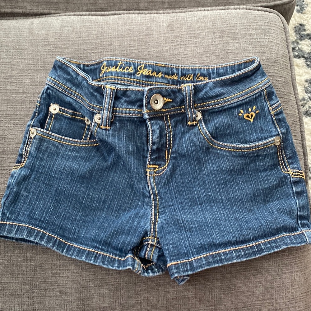 JUSTICE Girl’s Jean Shorts!! Great Condition!